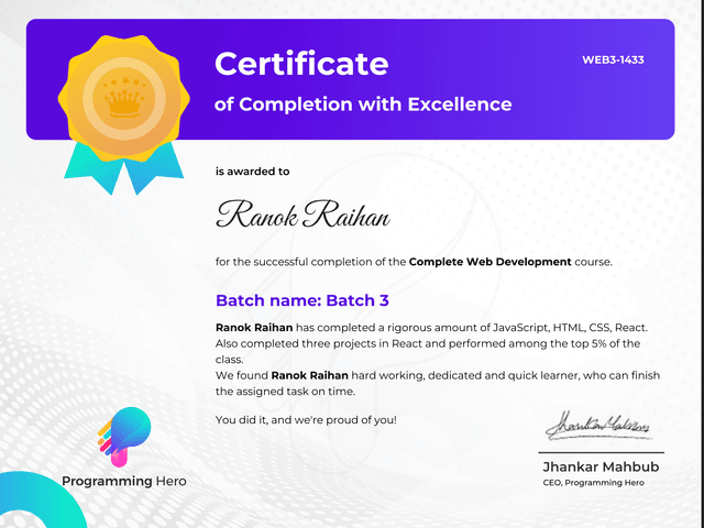 Complete Web Development Course 